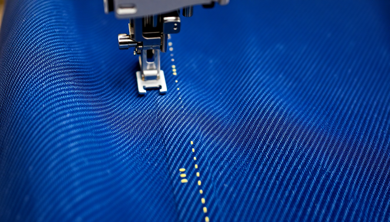 How does industrial jeans manufacture make the seams so rippled