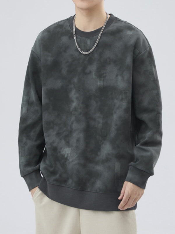 Men's Loose Round Neck Pullover Sweatshirt