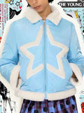 Star Color Block Warm Outwear