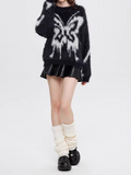 3D Butterfly pattern jacquard sweater -- YKIIY  CLOTHING