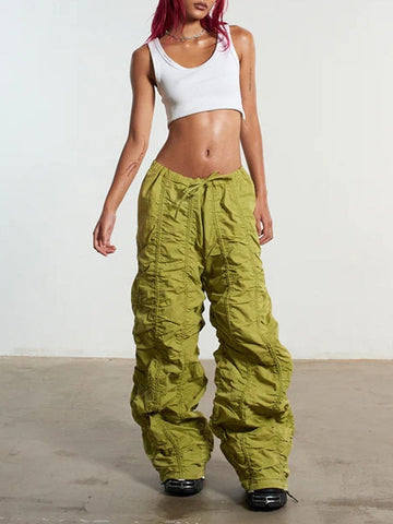 Y2K Drawstring Wide Leg Pants