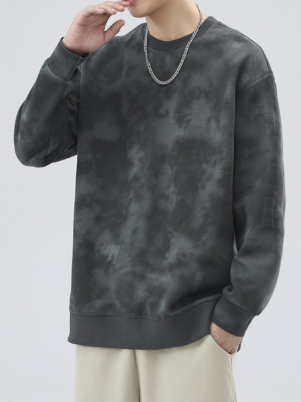 Men's Loose Round Neck Pullover Sweatshirt