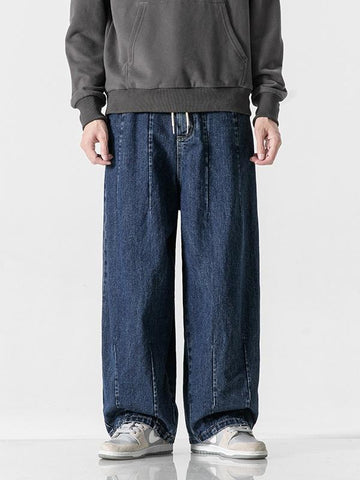 Men's Casual Straight Wide Leg Jeans