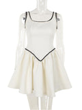 A-line Suspender Mini Dress -- YKIIY  CLOTHING