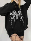 Butterfly Loose Frayed Trim Sweater -- YKIIY  CLOTHING