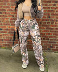 Camouflage Flap Pocket Cargo Pants -- YKIIY  CLOTHING