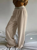 Casual All-match Lambswool Banded Pants -- YKIIY  CLOTHING