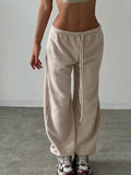 Casual All-match Lambswool Banded Pants -- YKIIY  CLOTHING