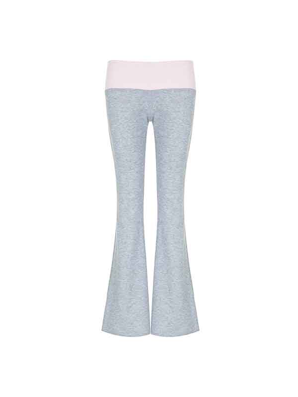 Casual Color Block Flared Pants -- YKIIY  CLOTHING