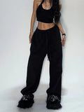 Casual Gray Oversized Sweatpants -- YKIIY  CLOTHING