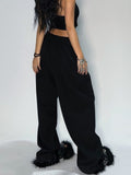 Casual Gray Oversized Sweatpants -- YKIIY  CLOTHING