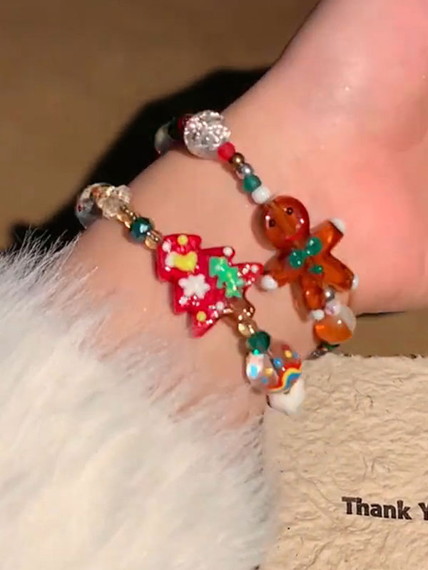 Christmas Beaded Bracelet -- YKIIY  CLOTHING