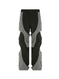 Color Block Cutout Hip Hop Pants -- YKIIY  CLOTHING