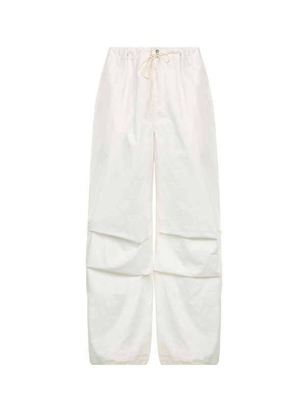 Cozy Low Waist Parachute Cargo Pants -- YKIIY  CLOTHING