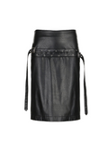 Decorative Hardware Metal Eyelet Skirt -- YKIIY  CLOTHING