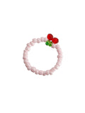 Design Colorful Red Cherry Beaded Ring -- YKIIY  CLOTHING