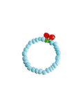 Design Colorful Red Cherry Beaded Ring -- YKIIY  CLOTHING