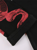 Dragon Print Cargo Jeans Pants -- YKIIY  CLOTHING