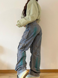 Gradient Flap Pocket Cargo Pants -- YKIIY  CLOTHING