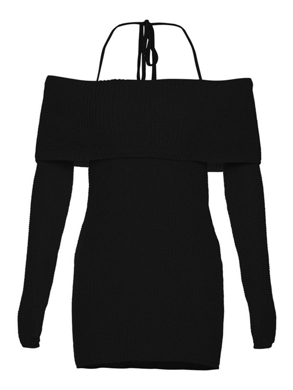 Halter Cutout Backless Bodycon Dress -- YKIIY  CLOTHING