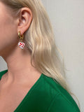 Heart Printed Lolita Earrings -- YKIIY  CLOTHING