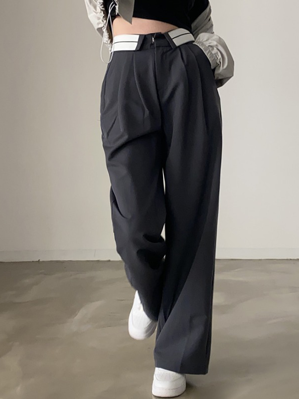 Leisure Day Straight Leg Pants -- YKIIY  CLOTHING