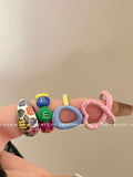 Macaron Enamel Stacking Rings -- YKIIY  CLOTHING