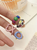 Macaron Enamel Stacking Rings -- YKIIY  CLOTHING