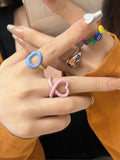 Macaron Enamel Stacking Rings -- YKIIY  CLOTHING