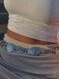 Metal Engraved Chain Belt -- YKIIY  CLOTHING