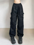 Oversized Cargo Parachute Pants -- YKIIY  CLOTHING