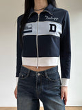 Patchwork Patchwork Rib Knit Cuffs Jacket -- YKIIY  CLOTHING