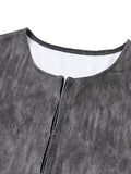 Round Neck Exposed Navel T-Shirt -- YKIIY  CLOTHING