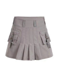 Rushed Patch Pocket Cargo Skirt -- YKIIY  CLOTHING