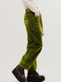 Solid Drawstring Elastic Waist Pants -- YKIIY  CLOTHING