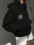 Solid Numbers Kangaroo Pocket Hoodies -- YKIIY  CLOTHING