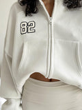 Solid Numbers Kangaroo Pocket Hoodies -- YKIIY  CLOTHING