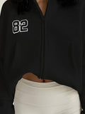 Solid Numbers Kangaroo Pocket Hoodies -- YKIIY  CLOTHING