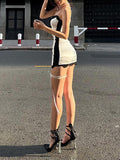 Spaghetti Strap Decorative Lace Mini dress -- YKIIY  CLOTHING