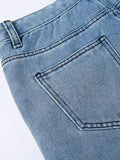 Spice Girl Stitching Slim Denim Shorts -- YKIIY  CLOTHING