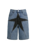 Spice Girl Stitching Slim Denim Shorts -- YKIIY  CLOTHING