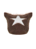 Star Color Block Cute Knitted Hat -- YKIIY  CLOTHING