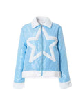 Star Color Block Warm Outwear -- YKIIY  CLOTHING