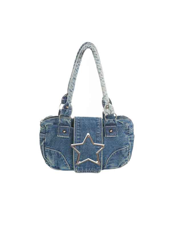 Star Metal Decorative Button Bag -- YKIIY  CLOTHING