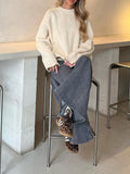 Street Plain Zipper Wide Legs Jeans -- YKIIY  CLOTHING