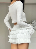 Tiered Bell Sleeve Two Piece Set -- YKIIY  CLOTHING