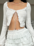 Tiered Bell Sleeve Two Piece Set -- YKIIY  CLOTHING