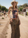 Vintage Back Slit Bodycon Skirt -- YKIIY  CLOTHING