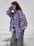 Vintage Checkered Long Sleeve Shirt -- YKIIY  CLOTHING