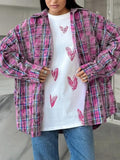 Vintage Checkered Long Sleeve Shirt -- YKIIY  CLOTHING